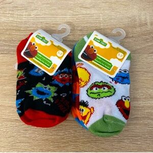 Sesame Street Toddler Socks Size 1-7 Bundles Set (4 Pairs) New